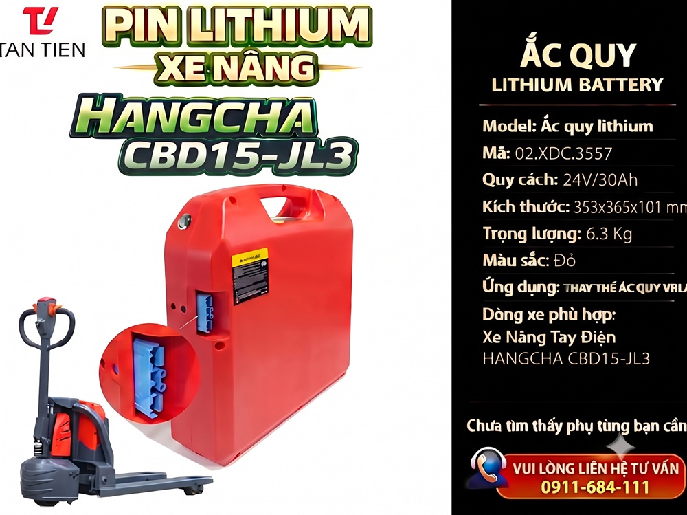 Pin Xe Nâng HANGCHA CBD15-JL3 02.XDC.3557